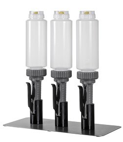 ASEPT Portion Pump 710ml; Satz von 3 Dispensern und 3 Fifo Flaschen