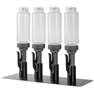 ASEPT Portion pump 592ml; set van 4 dispensers met 4 Fifo bottles