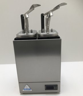 Saucebar heated, double, 2 NEOdis dispensers