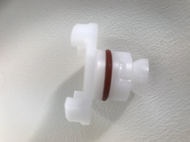 White plastic valve