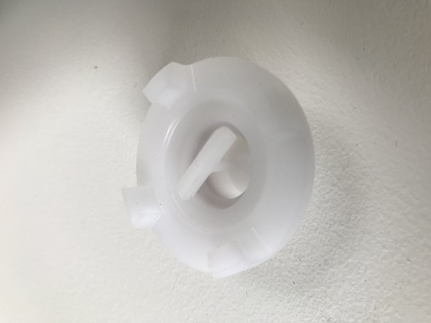 White plastic valve